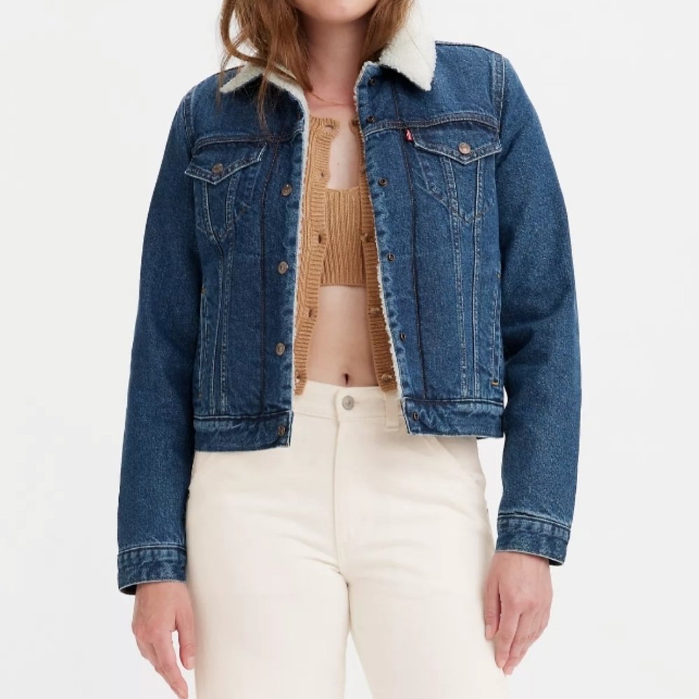 Levi's Blue Denim Jacket for Women - Picture 2 of 13